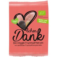 memo Vegane Mini-Bio-Fruchtsaft-Herzen 'Herzlichen Dank', 100 Stk. je 19 g