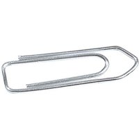 Büroklammern 32 mm, silber, verzinkt, 1.000 Stk. Großpack – Ansicht 1