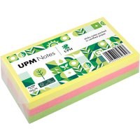 UPM Super Sticky Haftnotizen "Brillantmix" 125 x 75 mm, 3 Blöcke, farbig sortiert – Ansicht 1