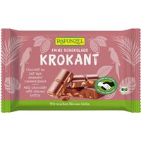 RAPUNZEL Bio-Vollmilch-Schokolade mit Mandelkrokant, 100 g