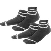 Living Crafts 2er-Pack Bio-Sneakersocken 'ORELL', black, Gr. 35/38 – Ansicht 1
