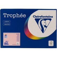 500 Blatt Clairfontaine Farbiges Kopierpapier "Trophee" 80 g/m², DIN A4, rosa
