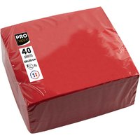 40 ProNappe Servietten 38 x 38 cm, rot