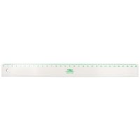 Lineal 30 cm aus Bio-Kunststoff weiß