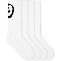 VON JUNGFELD 2er-Pack Bio-Socken 'Smiley', weiß, Gr. 39/42