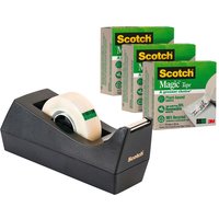 Scotch Tischabroller mit 3 Klebebänder 'A greener choice' 19 mm x 33 m