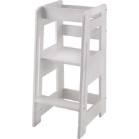 Lernturm B 42 x T 52 x H 89 cm, zweifach verstellbare Stufen, Buche weiß