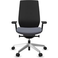 Profim Bürodrehstuhl "ACCIS PRO" mit Armlehnen, Gestell: silber, Sitz: lavendel