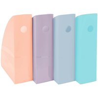 4 Exacompta Stehsammler Mag-Cube "Aquarel", DIN A4+, farbig sortiert – Ansicht 1
