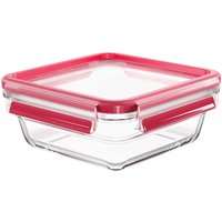 EMSA Frischhaltedose "Clip und Close" aus Glas, quadratisch, 0,8 l – Ansicht 1