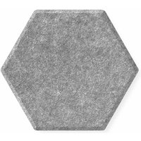 magnetoplan Akustik Wandpaneele, 37 x 32 x 0,9 cm Hexagon, grau, 6 Stk. – Ansicht 1