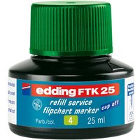 edding Nachfülltinte "FTK 25" für Flipchartmarker, 25 ml, grün – Ansicht 1