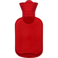 Fair Zone Wärmflasche aus Naturkautschuk, 0,7 l, rot – Ansicht 1