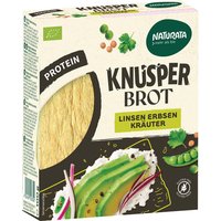 NATURATA Bio-Knusperbrot Linsen-Erbsen mit Kräutern, hoher Proteingehalt, 100 g