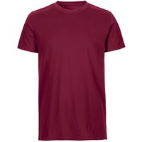 Neutral Bio-Herren-T-Shirt mit Rundhalsausschnitt bordeaux, Gr. M – Ansicht 1