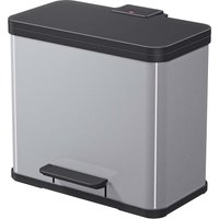 Hailo Abfall-Treteimer "ProfiLine Solid Öko Trio Plus L" 3 x 9 l silber – Ansicht 1