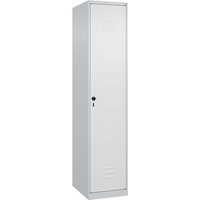 C+P Spind Classic PLUS, 1 Abteil, 1850x400x500mm, Lichtgrau/Verkehrsweiß