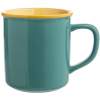 tranquillo Tasse "GREEN CANDY" aus Steinzeug, 400 ml, grün/gelb