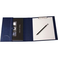 Tagungsmappe 'Elegance', blau, A4 mit Blockklemme