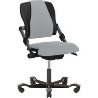 HAG Bürodrehstuhl "H03 340" Gestell: schwarz, Stoff: Select light ash grey – Ansicht 1