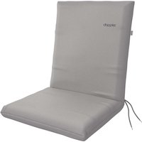 Auflage "NATURE" niedrig, aus 100% R-PET, 100 x 48 x 6 cm, grau
