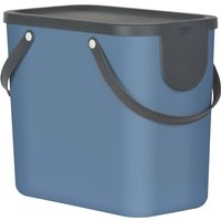 rotho Abfallbehälter "ALBULA" aus Recyclingkunststoff, 25 l, horizon blue – Ansicht 1