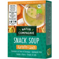 Natur Compagnie Bio-Kartoffel-Lauchcremesuppe 'Snack Soup', Kartoffel-Lauch, 3 x 20 g
