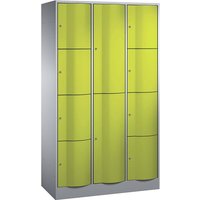 Kombi-Schließfachschrank lg/gr l+r, 4+2+4 Fächer – Ansicht 1