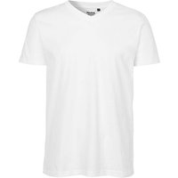 Neutral Bio-Herren-T-Shirt mit V-Ausschnitt, white, Gr. XL – Ansicht 1