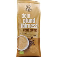 GEPA Bio-Kaffee "Dein Pfund Fairness" café crema, ganze Bohne, 500 g