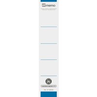 10 memo-Rückenschilder 5cm blau