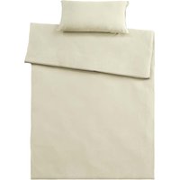 Bettwäsche "Single Jersey" aus Bio-Baumwolle 40 x 80 cm,/135 x 200 cm, natur