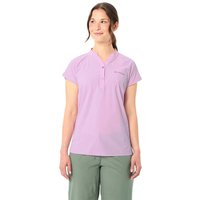 VAUDE Damen-T-Shirt "Yaras SL II" mit halber Knopfleiste, raspberry, Gr. 40 – Ansicht 1