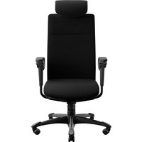 HAG Bürodrehstuhl "Tribute 9031" TiltDown AL, Kopfstütze, Gestell: sw, Stoff: "Cura" black
