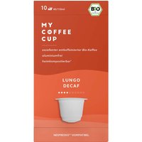 MY COFFEE CUP Bio-Kaffeekapseln "Lungo Decaf" 10 Stk.
