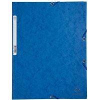 25 Exacompta Sammelmappen, Colorspan-Karton, 400 g/m², DIN A4, 3 Klappen, blau