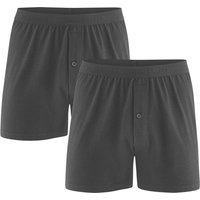 Living Crafts 2er-Pack Bio-Herren-Boxershorts "ETHAN", black, Gr. L – Ansicht 1