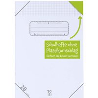 Soisi Recycling-Schulheft DIN A4 Nr. 28 kar. mit Doppelrand
