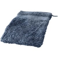 Cotonea Frottier Waschhandschuh 15 x 20 cm, Bio-Baumwolle, steinblau