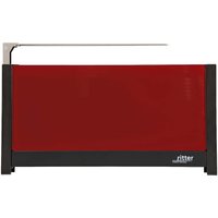 ritter Langschlitz-Toaster "volcano 5" mit Brötchenaufsatz, extra schmal, rot
