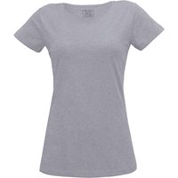 MELA Bio-Damen-T-Shirt grau melange, Gr. S