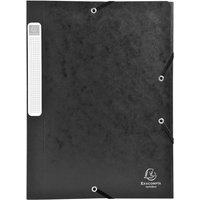 25 Exacompta Archivboxen, Colorspan, 425 g/m², DIN A4, 3 Klappen, RB 25 mm, schwarz – Ansicht 1