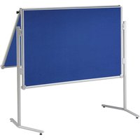 MAUL Moderationswand 'MAULpro' klappbar mit Textiloberfläche blau 150 x 120 cm – Ansicht 1