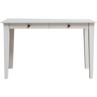 Schreibtisch "Solvita" mit 2 SL, B 120 x T 40 x H 75 cm, Kiefer weiß – Ansicht 1