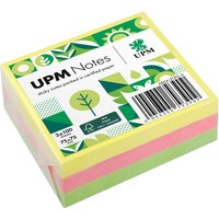 UPM Super Sticky Haftnotizen "Brillantmix" 75 x 75 mm, 3 Blöcke, farbig sortiert – Ansicht 1