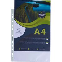 100 Exacompta Prospekthüllen "Forever" Recycling-PP, DIN A4, 60µ, genarbt – Ansicht 1