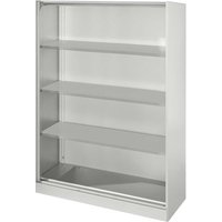 Regal "CONTACT", Höhe 163,5 cm (BxT) 120 x 43,5 , silber – Ansicht 1