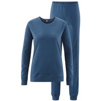 Living Crafts Bio-Damen-Schlafanzug "Betty" blue shadow, Gr. XL – Ansicht 1