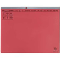 25 Exacompta Hängehefter "Exaflex Premium", mit 1 Abheftvor. für Rechtsheftung, rot