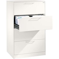 Schubladenschrank "Pureness", Höhe 131 cm (BxT) 80 x 43,5, mit 4 Schubladen, weiß – Ansicht 1